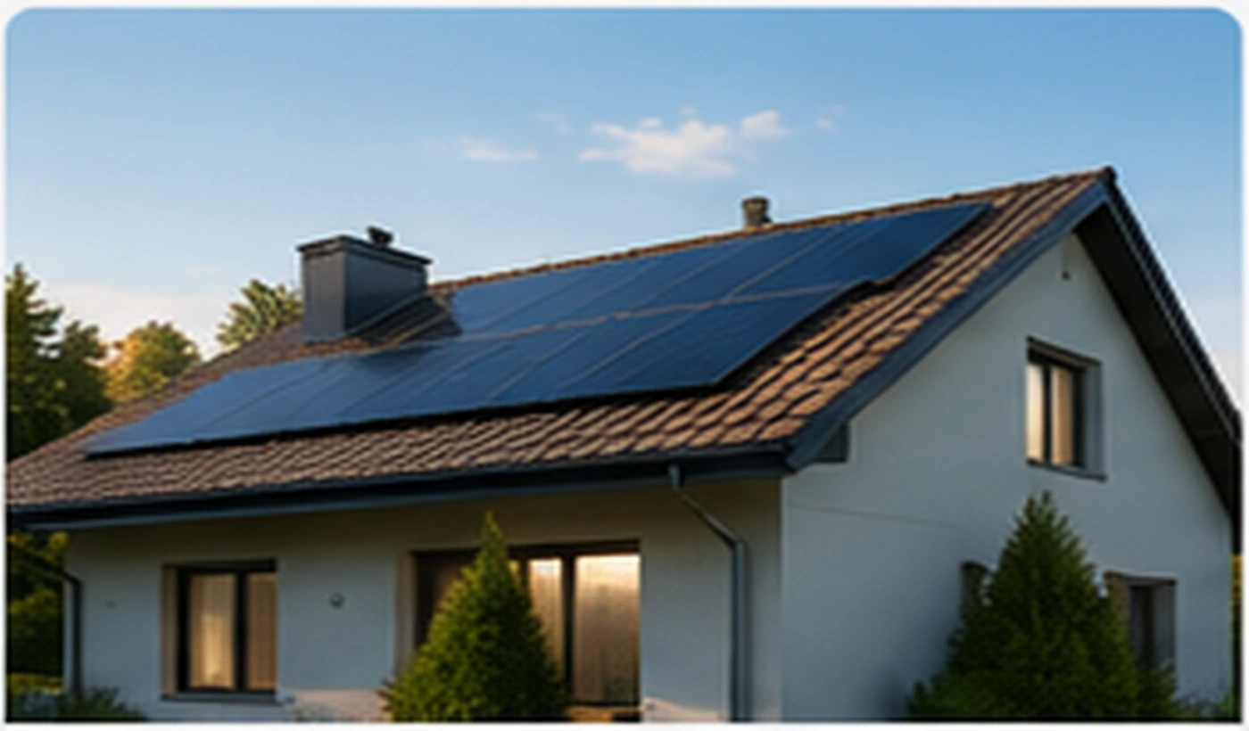 Abitazione con impianto fotovoltaico